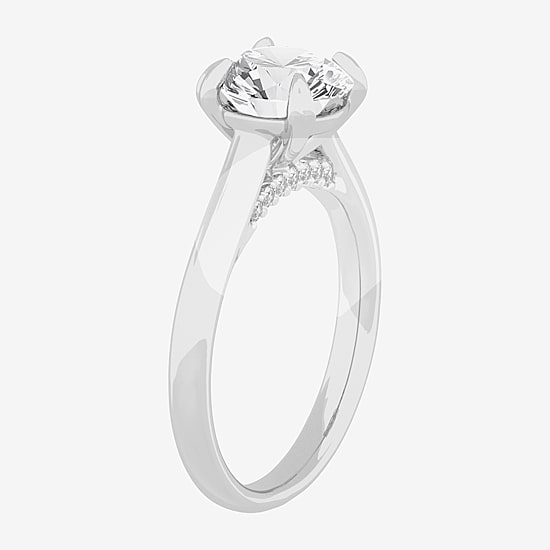 (G-H / SI1-SI2) Womens 2 CT. T.W. Lab Grown White Diamond 14K Gold Round Solitaire Engagement Ring