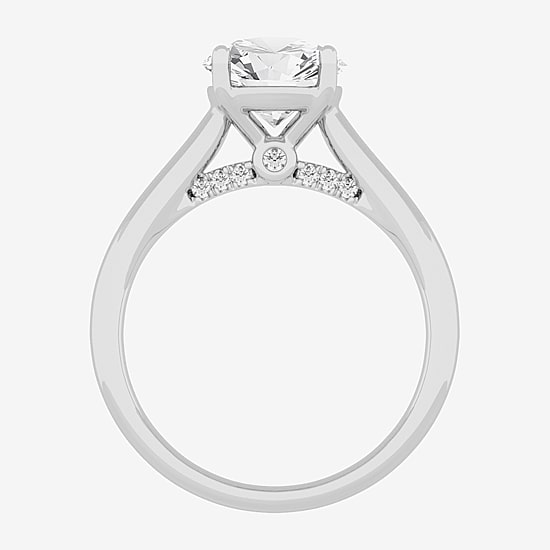 Solitaire Ring (G-H / Si1-Si2) Womens 2 CT. T.W. Lab Grown White Diamond 14K Gold Round Solitaire Engagement Ring