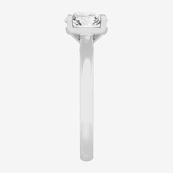 Solitaire Ring (G-H / Si1-Si2) Womens 2 CT. T.W. Lab Grown White Diamond 14K Gold Round Solitaire Engagement Ring