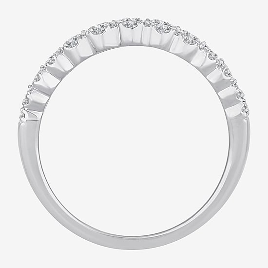 Womens 1 CT. T.W. Natural White Diamond 10K Gold Anniversary Band