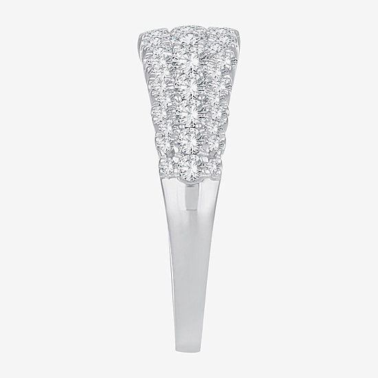 Womens 1 CT. T.W. Natural White Diamond 10K Gold Anniversary Band