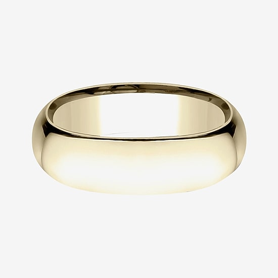 Mens 14K White Gold 7MM Light Comfort-Fit Wedding Band
