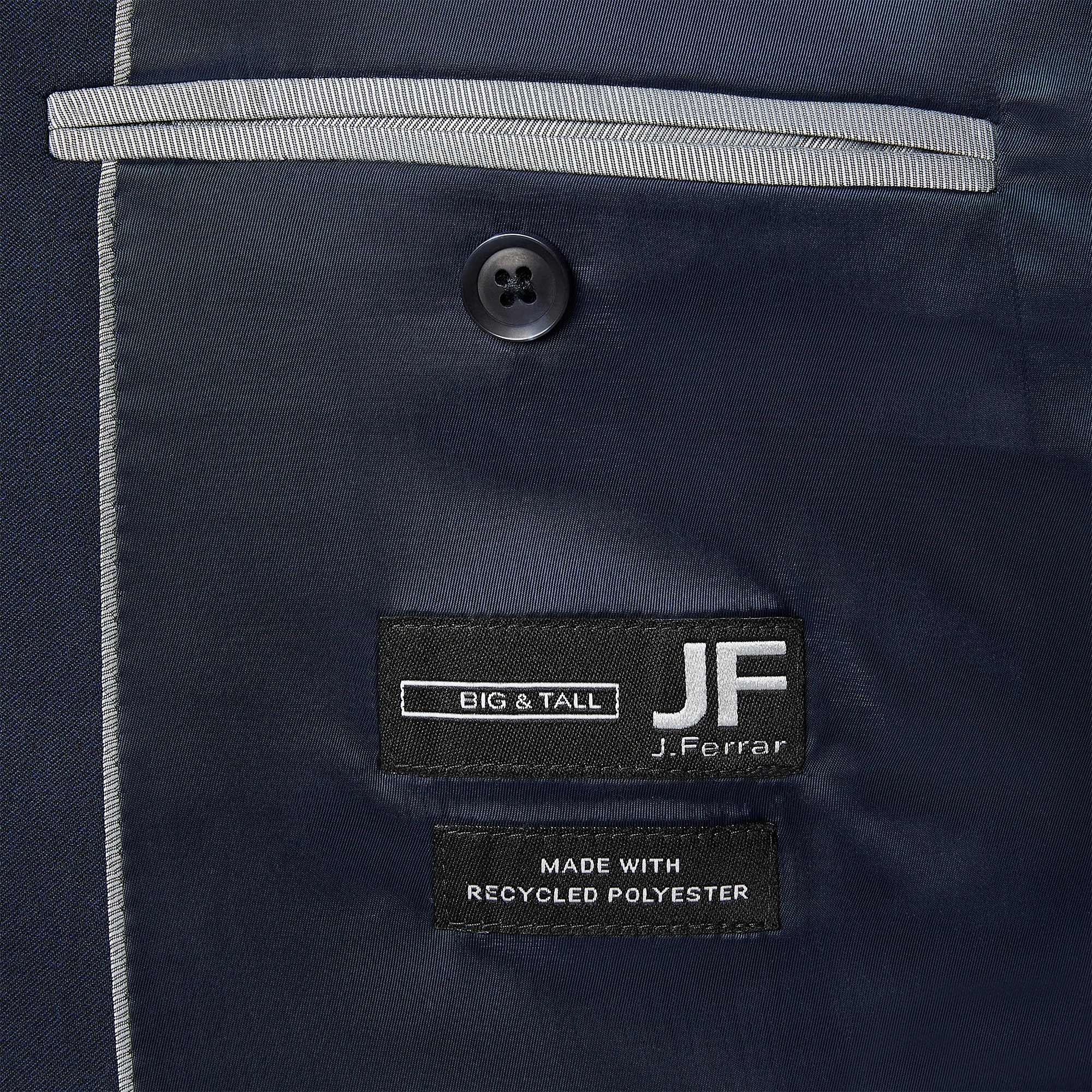 J. Ferrar Mens Stretch Fabric Classic Fit Big and Tall Suit Jacket