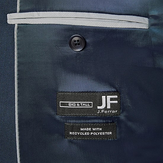 J. Ferrar Mens Stretch Fabric Classic Fit Big and Tall Suit Jacket