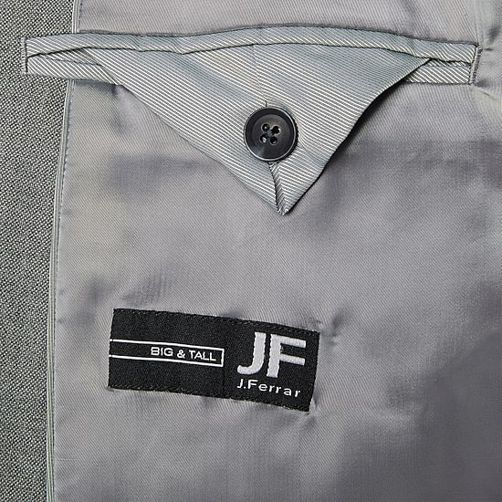 J. Ferrar Ultra Comfort Mens Stretch Fabric Regular Fit Big and Tall Suit Jacket