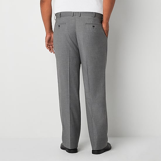 J. Ferrar Ultra Comfort Mens Big and Tall Stretch Fabric Regular Fit Flat Front Suit Pant