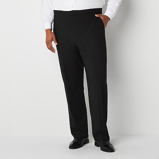 J. Ferrar Ultra Comfort Mens Big and Tall Stretch Fabric Regular Fit Tuxedo Pant