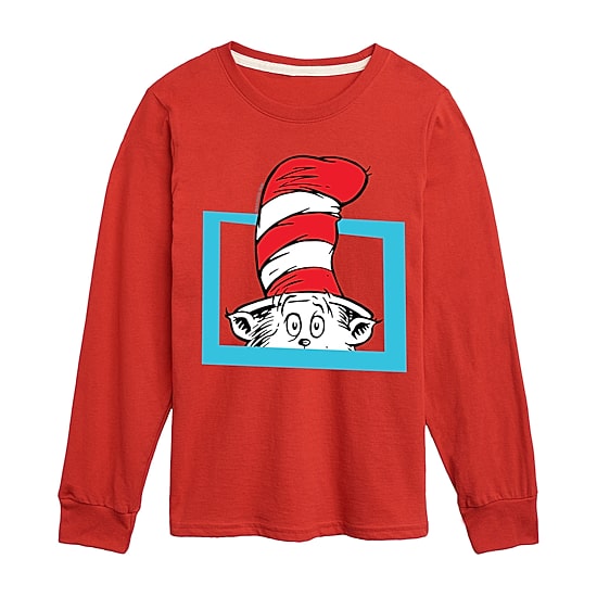 Little & Big Kid Boys Crew Neck Long Sleeve Regular Fit Dr. Seuss Graphic T-Shirt