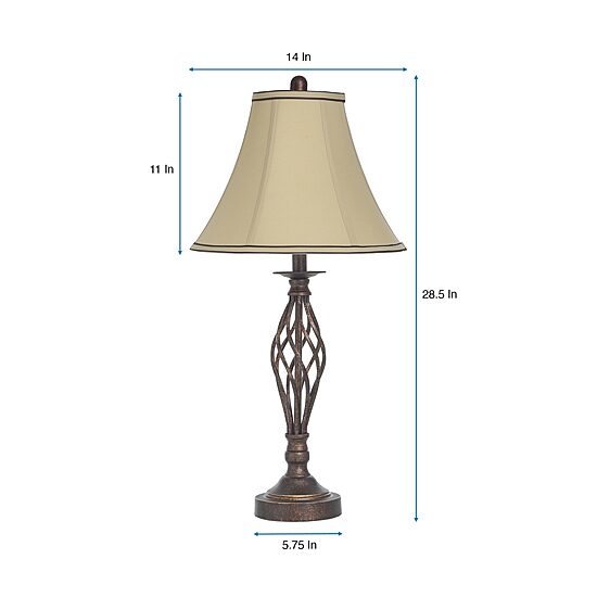 Stylecraft 28.5" Barclay Metal Table Lamp
