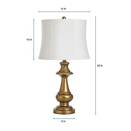 Stylecraft 28" Premier Gold Metal Table Lamp