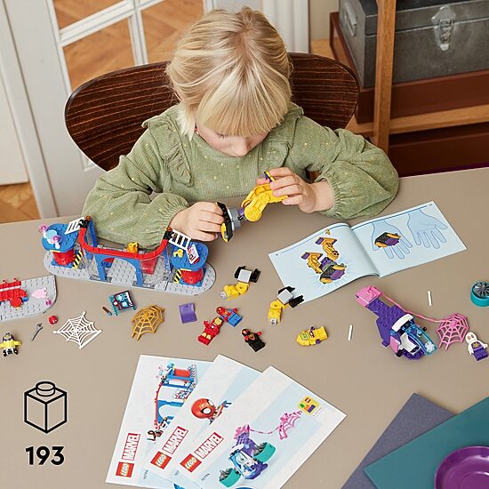 LEGO® Marvel Team Spidey Web Spinner Hedquarters 10794 Building Set 193-pc.