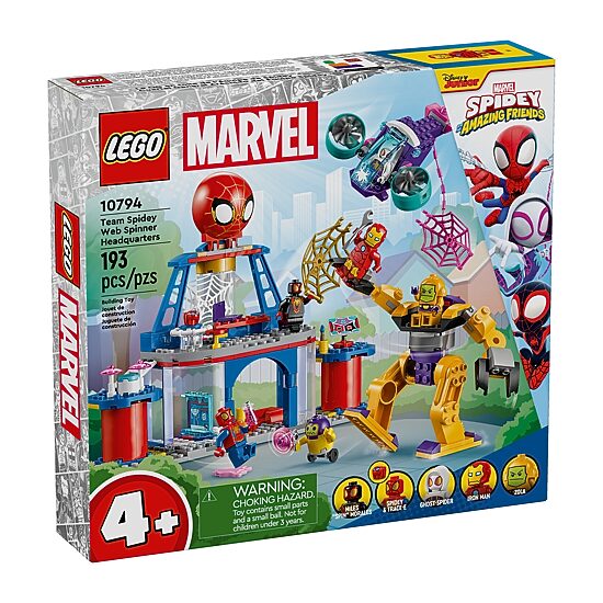 LEGO® Marvel Team Spidey Web Spinner Hedquarters 10794 Building Set 193-pc.