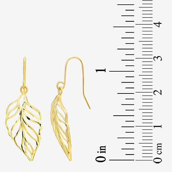 Womens 14K Gold Drop Earrings