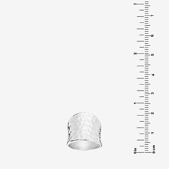 Womens 6.8mm Sterling Silver Band