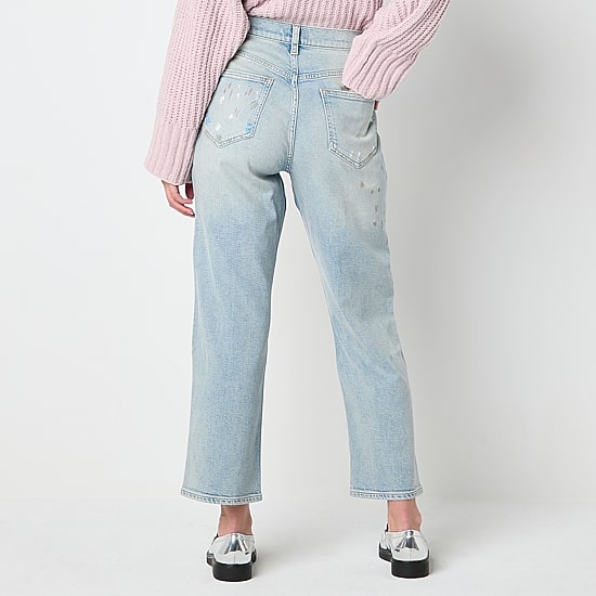 Arizona Womens Juniors Highest Rise Straight Leg Jean