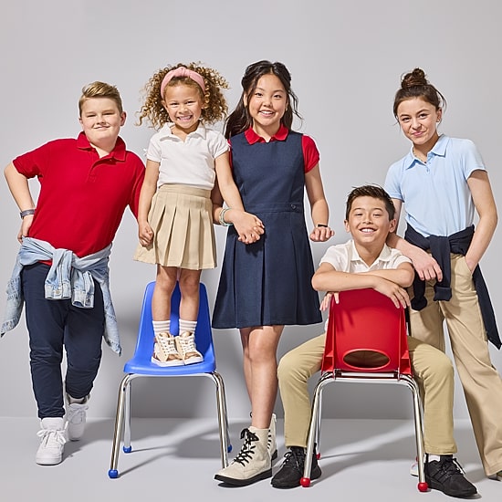 IZOD Little & Big Kid Girls Wide Leg Regular Fit Flat Front Pant