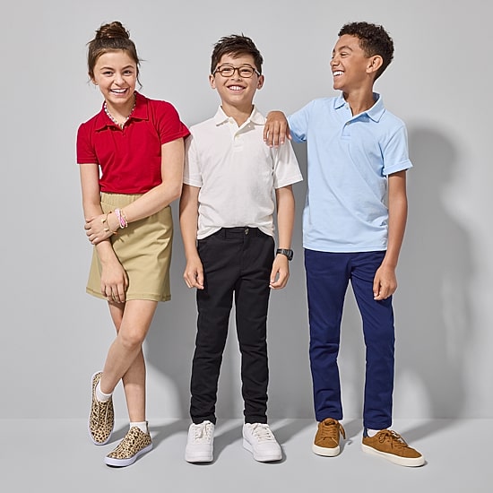 Thereabouts Little & Big Kid Girls Short Sleeve Regular Fit Polo Shirt