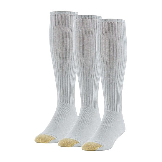 Gold Toe Ultra Tec Mens Breathable Multi-Pack 3 Pair Over the Calf Socks