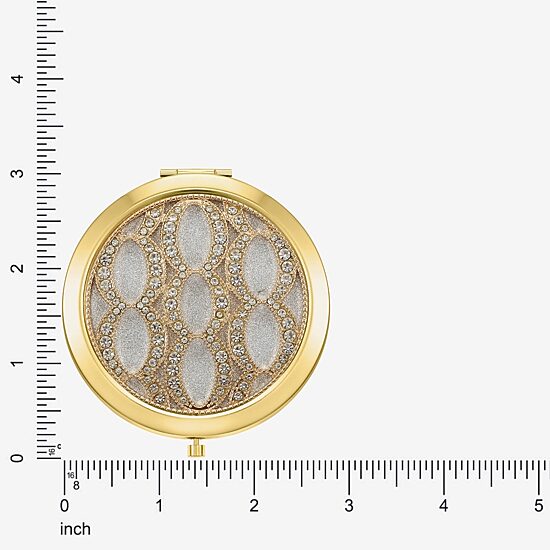 Monet Jewelry Gold Tone Compact Mirror