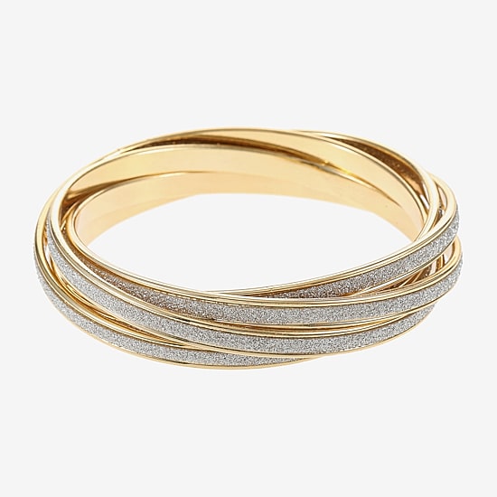 Monet Jewelry Two Tone Womens Bangle Bracelet
