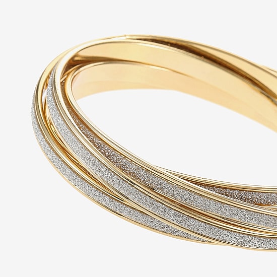 Monet Jewelry Two Tone Womens Bangle Bracelet