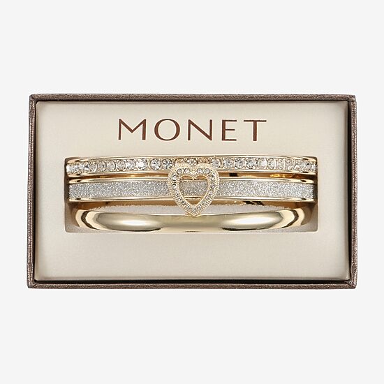 Monet Jewelry Two Tone Womens 3-pc. Bracelet Set
