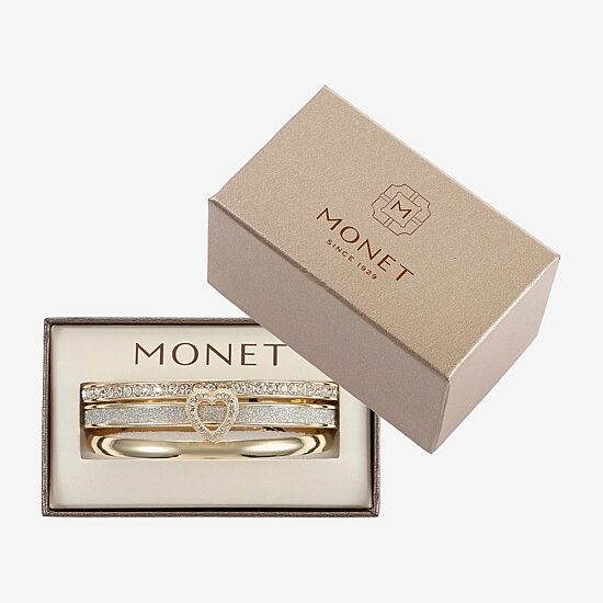 Monet Jewelry Two Tone Womens 3-pc. Bracelet Set