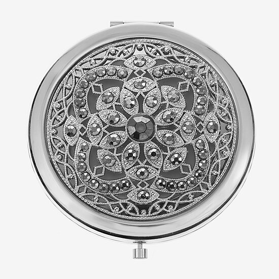Monet Jewelry Rose Tone Compact Mirror