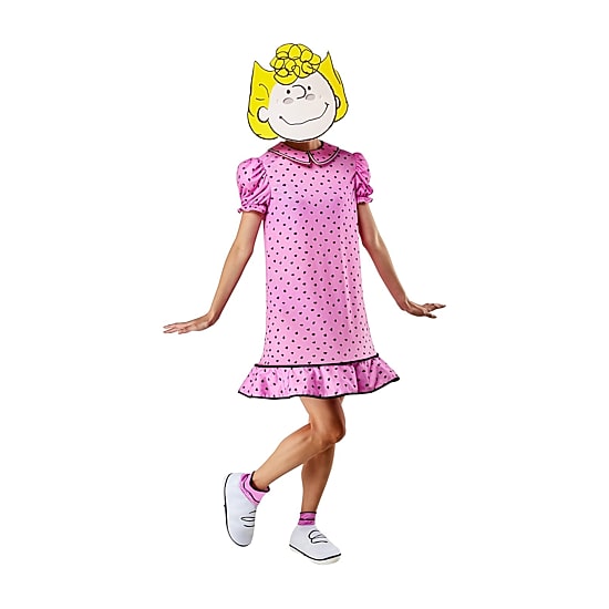 Womens Sally Peanuts 4-pc. Costume
