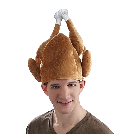Unisex Adult Roasted Turkey Hat Costume Accessory