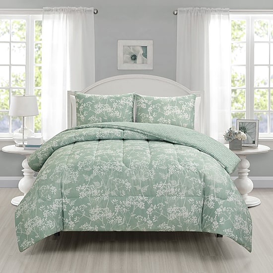 Richmond Park Drea 3-pc. Floral Reversible Midweight Comforter Set