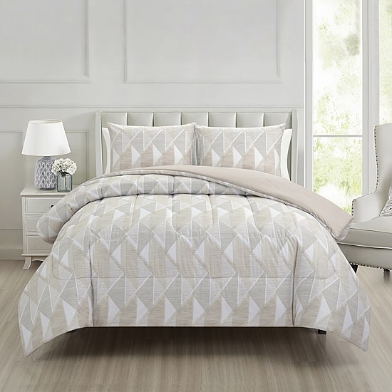 Richmond Park Calle 3-pc. Geometric Reversible Midweight Comforter Set