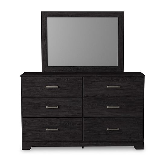 Signature Design by Ashley Belachime 42" Bedroom Dresser Mirror in Charcoal