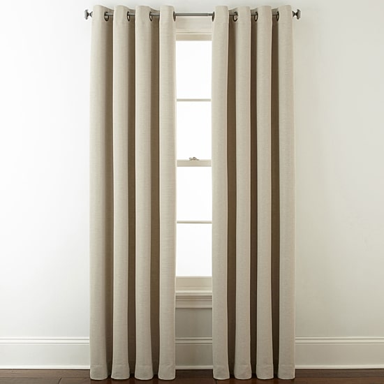 JCPenney Home Wallace Grommet Top Blackout Single Curtain Panel