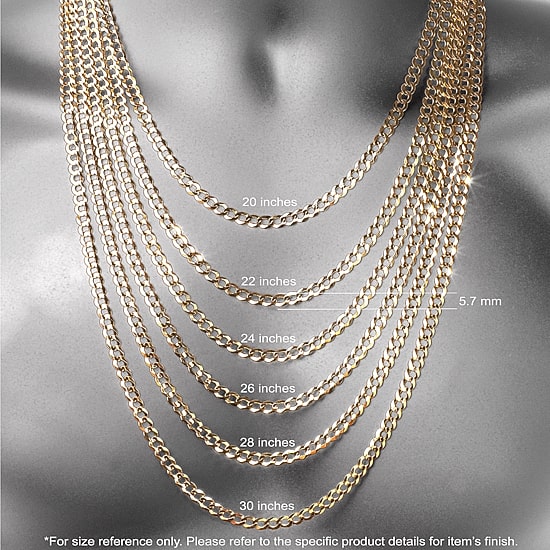 Womens 10K Gold 20 Inch Rope Chain Necklace
