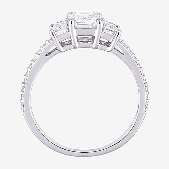 Womens 1 3/4 CT. T.W. Lab Created White Moissanite 10K Gold Engagement Ring