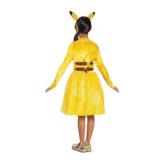 Little & Big Kid Girls Pikachu Classic Pokemon Costume