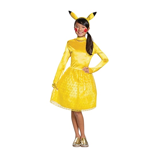 Little & Big Kid Girls Pikachu Classic Pokemon Costume