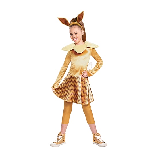 Little & Big Kid Girls Eevee Deluxe Pokemon Costume Set