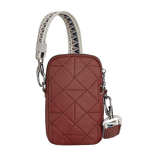 Travelon Boho Anti-Theft 2 Compartment Phone Crossbody