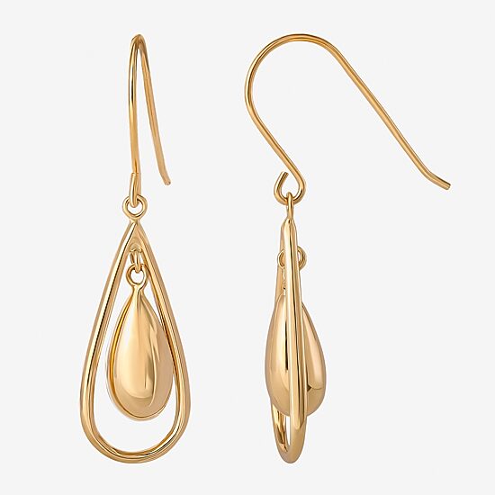 14K Gold Teardrop Earrings