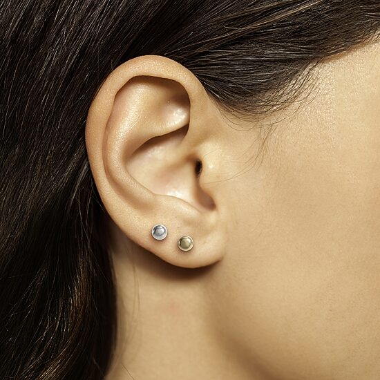 Girls 14K Gold Ball Earring Set