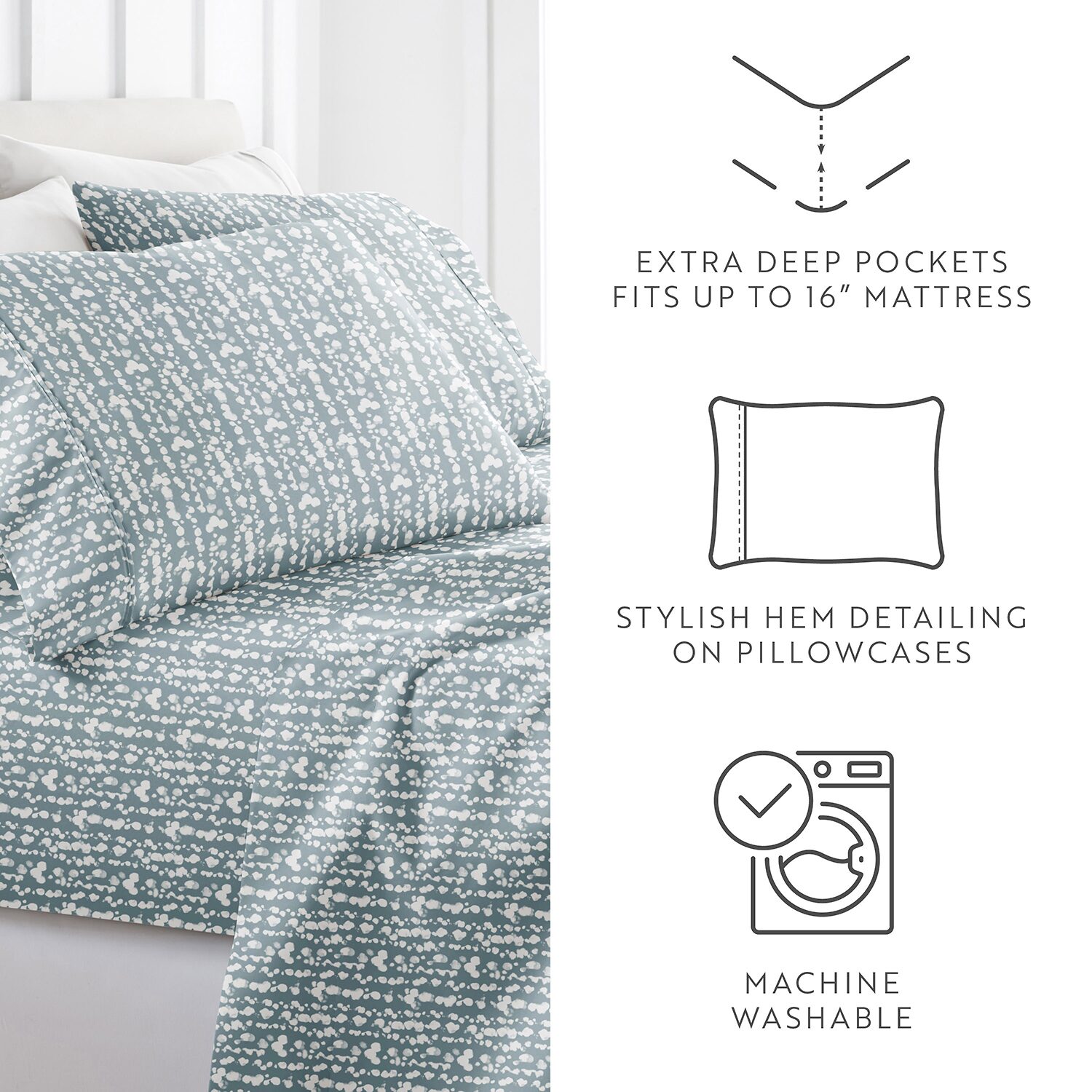 Casual Comfort 4-Pc Ultra Soft Pattern Sheet Set