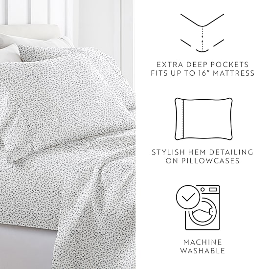 Casual Comfort Ditsy Floral Patterned Sheet Set