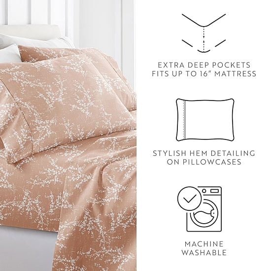 Casual Comfort Distressed Willow Patterned Sheet Set