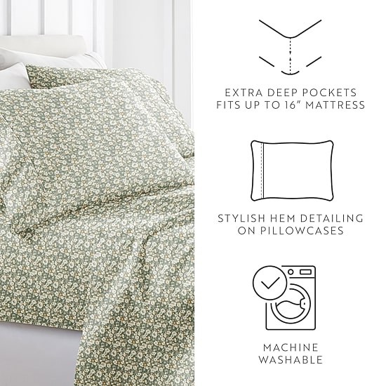 Casual Comfort Floral Dream Patterned Sheet Set