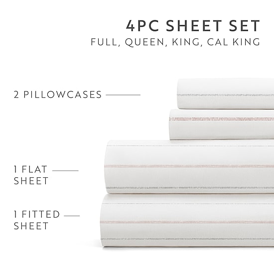 Casual Comfort 4-Pc Ultra Soft Pattern Sheet Set