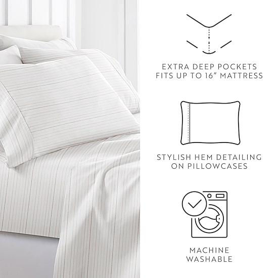 Casual Comfort 4-Pc Ultra Soft Pattern Sheet Set
