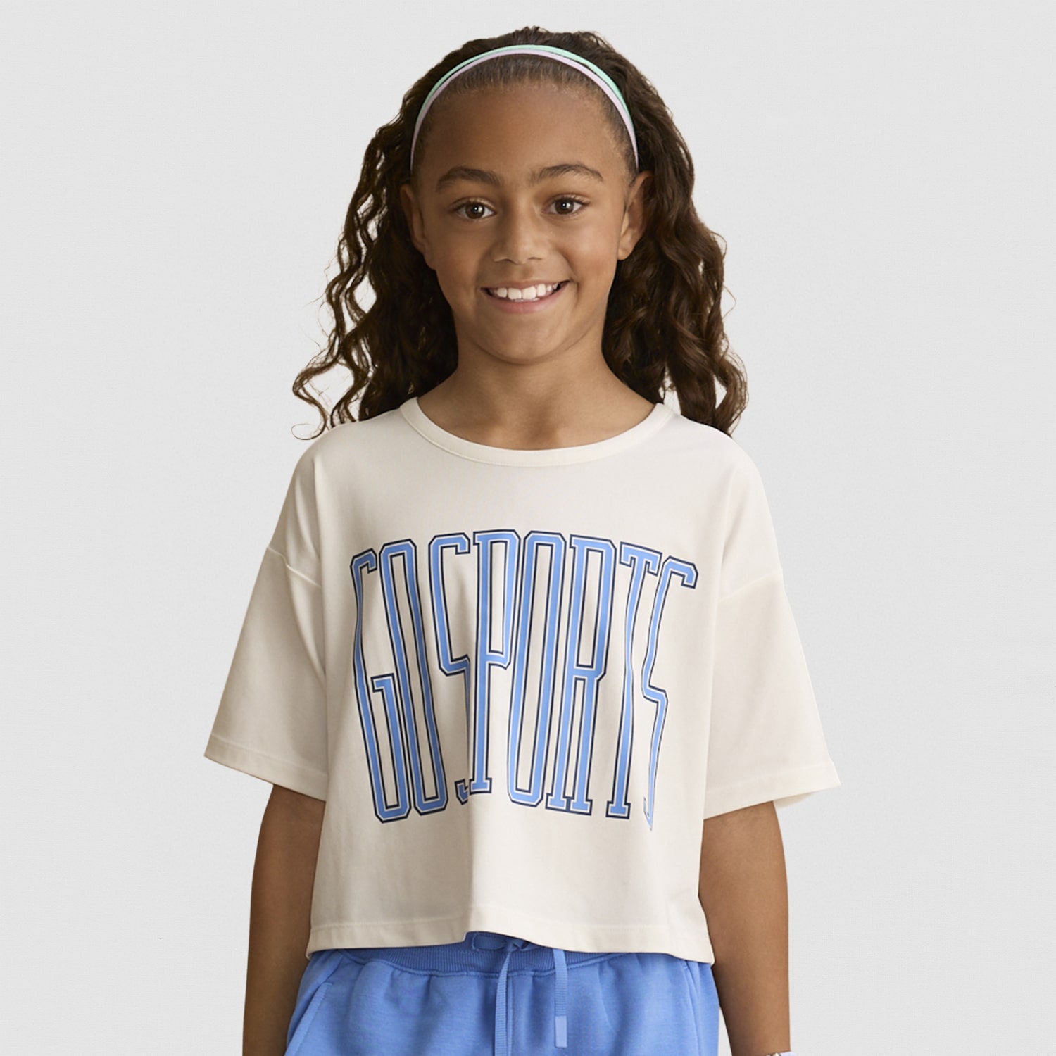 Xersion Little & Big Kid Girls Crew Neck Short Sleeve Regular Fit Graphic T-Shirt