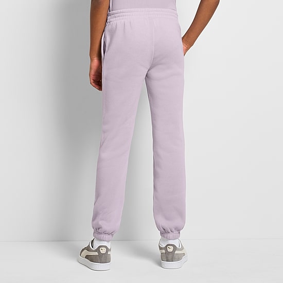 PUMA Big Kid Girls Cinched Regular Fit Fleece Jogger Pant